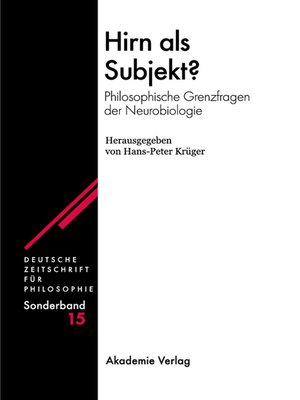 cover image of Hirn als Subjekt?
